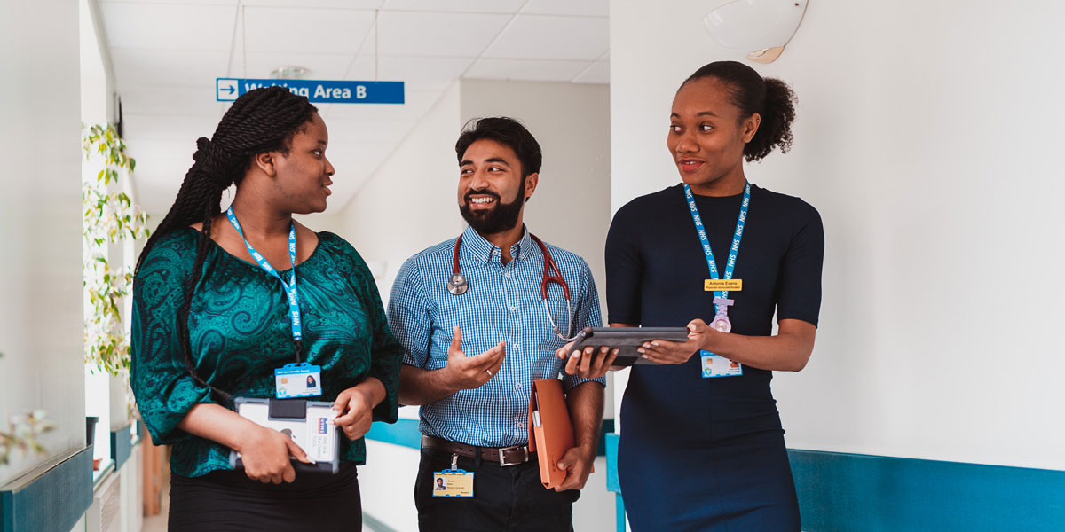 Physician Associate students at Castle Hill Hospital