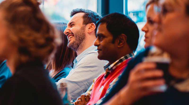 Students in a seminar on the Health Professions Education programme