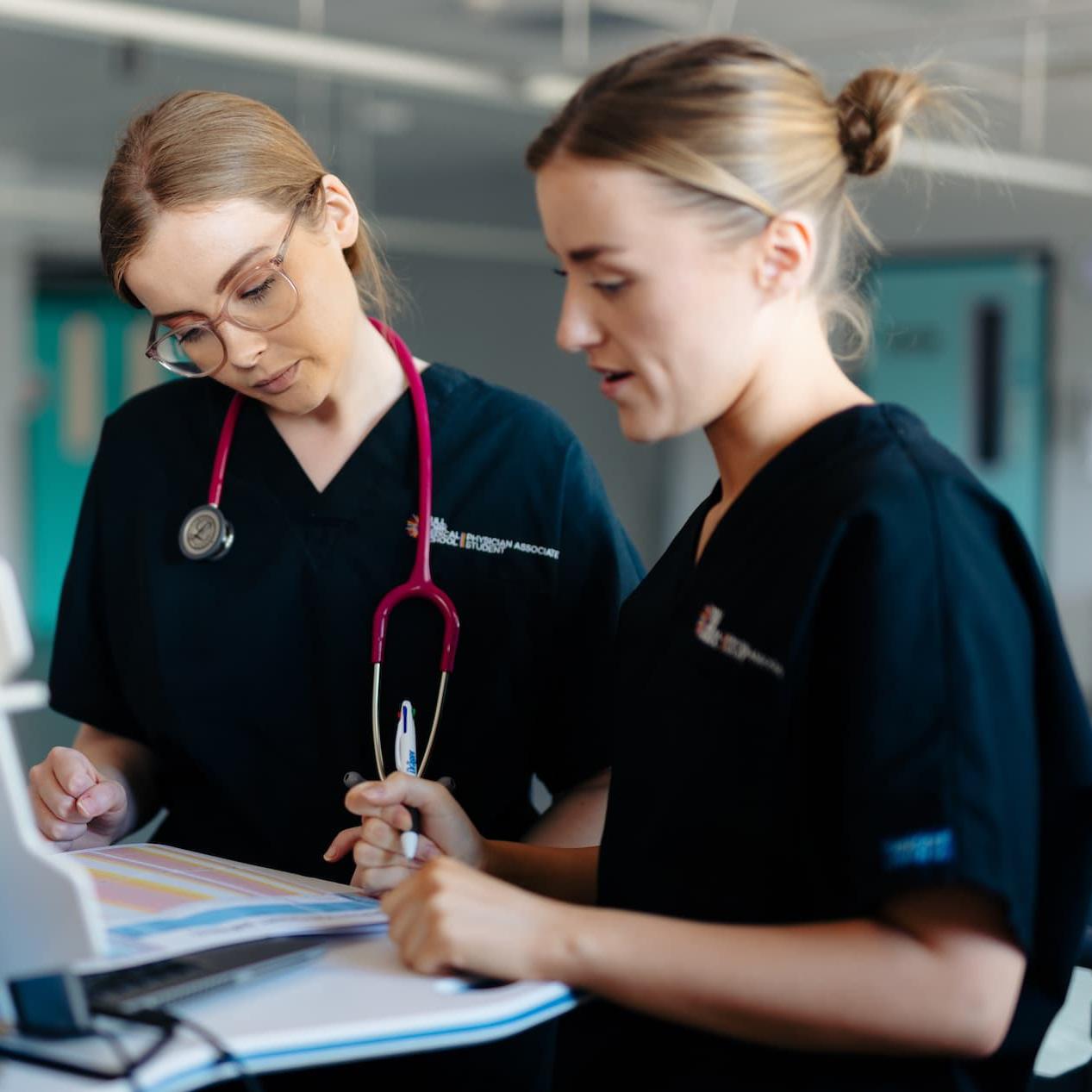Physician Associate Studies students at Castle Hill Hospital