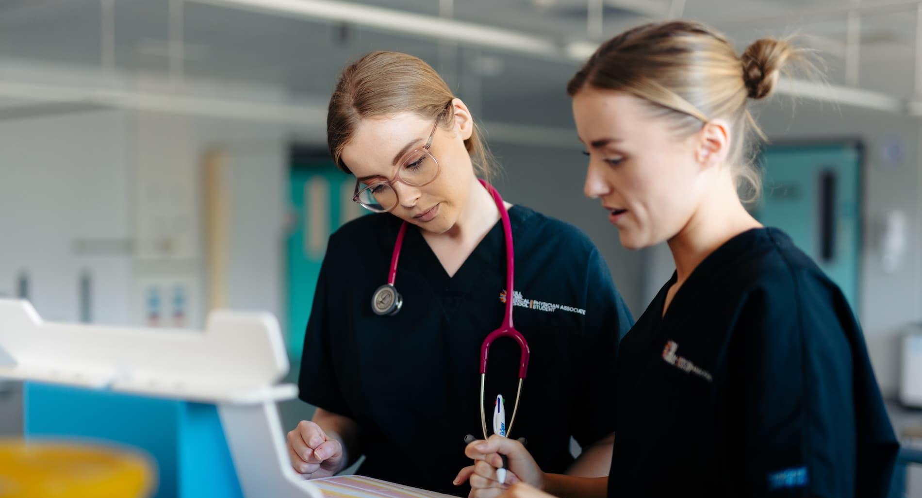 Physician Associate Studies students at Castle Hill Hospital