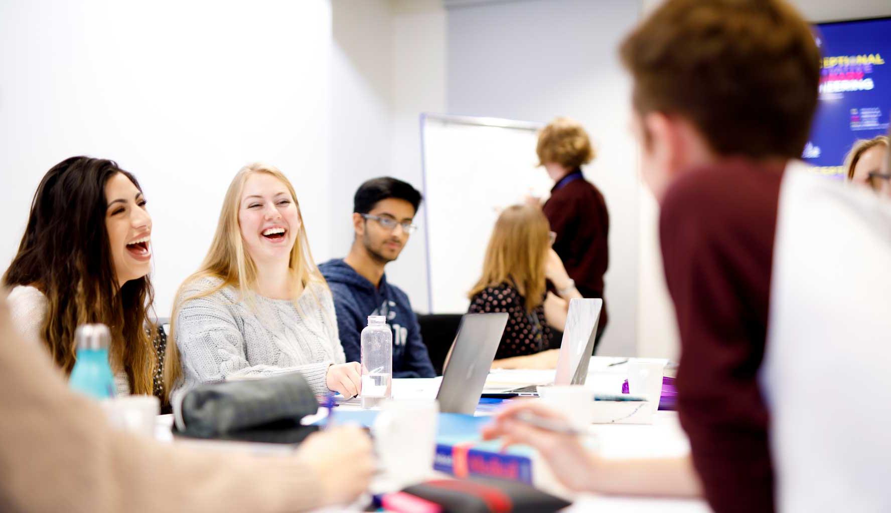 Students in a PBL group session