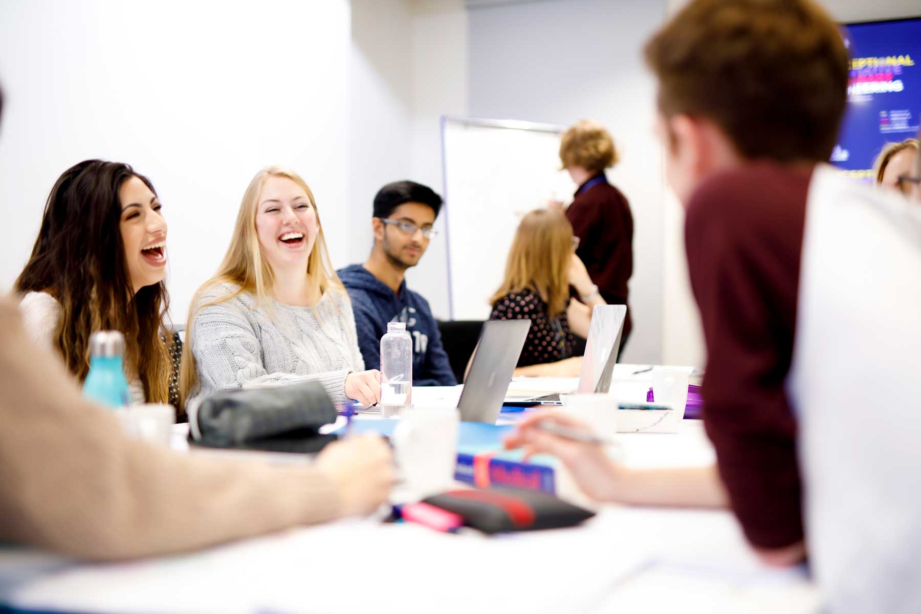 Students in a PBL group session