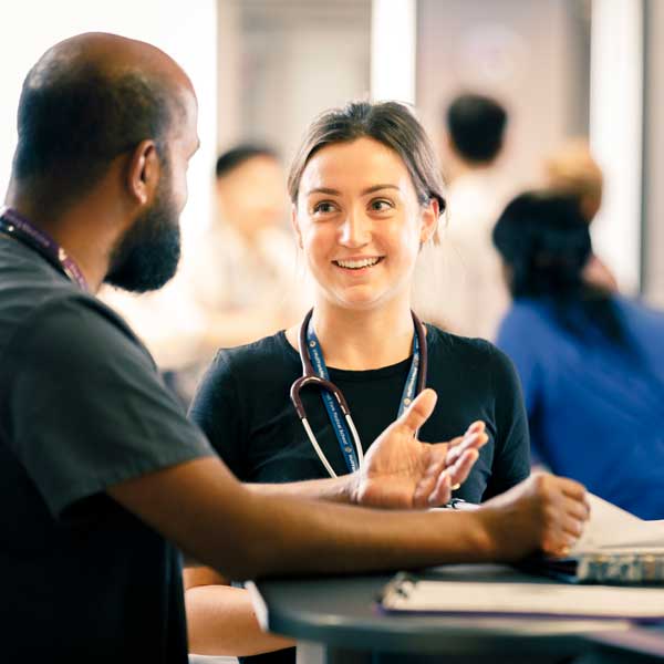 Students with ED consultant at Hull Royal Infirmary