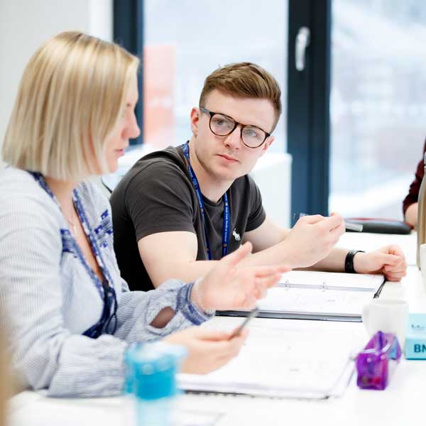 Students in a problem based learning session