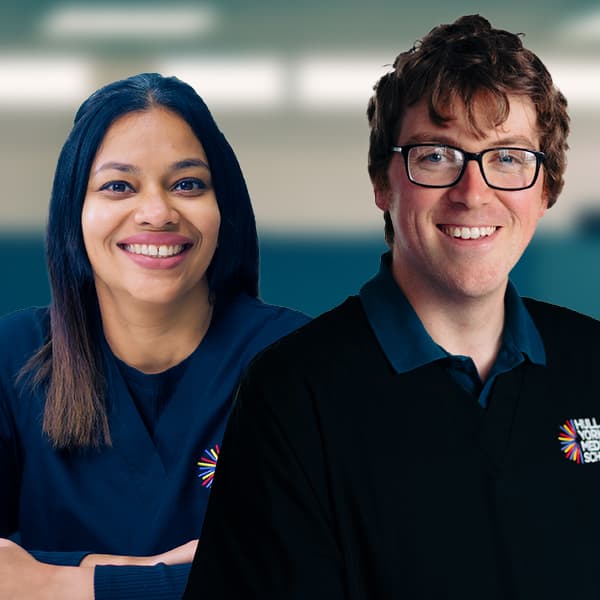 Anju Albert and Paul McKgeegan