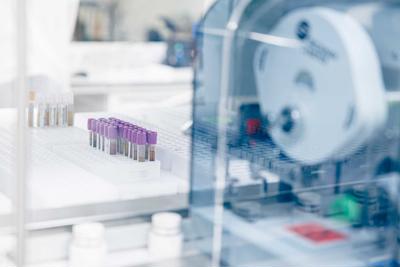 Blood samples in NHS cancer testing facilities