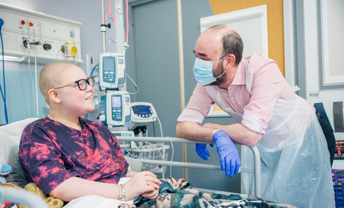 Dr Bob Phillips at Leeds General Infirmary Children's Oncology Ward