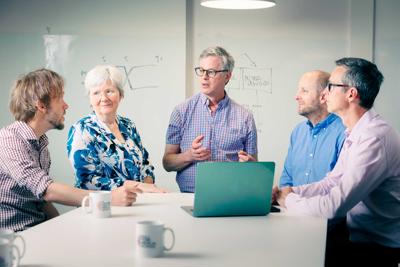 Members of the Wolfson Palliative Care Research Centre collaboratively working